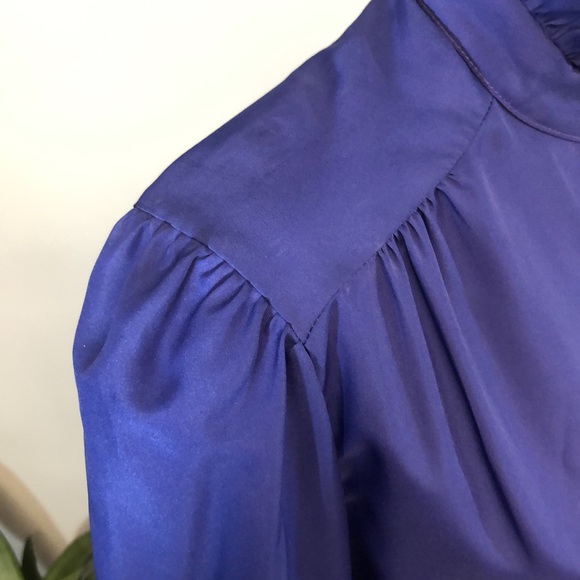 Women’s Vintage Judy Bond Purple Blouse - Picture 12 of 14
